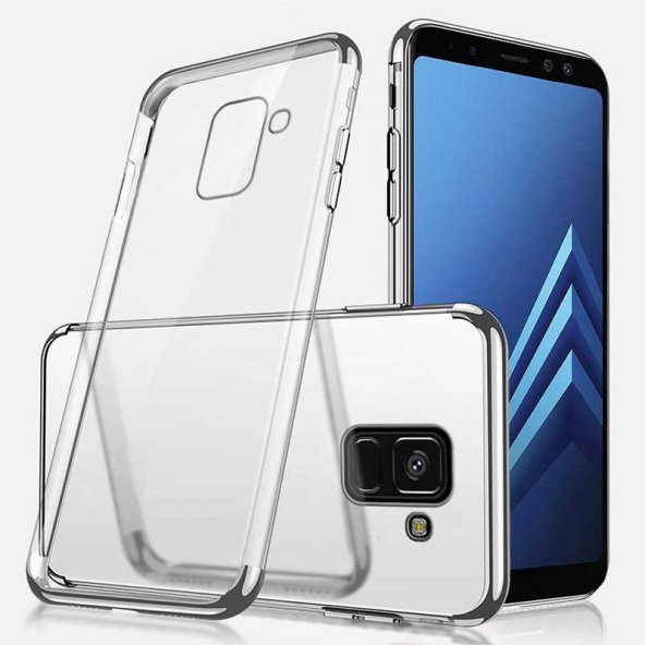 Galaxy J6 Plus Kılıf  Evastore Dört Köşeli Lazer Silikon - 6