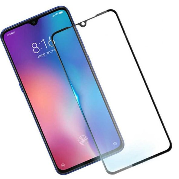 Xiaomi Mi 9 Lite Evastore Kenarları Kırılmaya Dayanıklı Cam Ekran Koruyucu