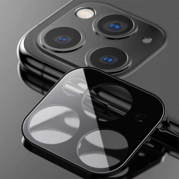 Apple iPhone 11 Pro Max  Evastore CP-02 Metal Kamera Koruyucu