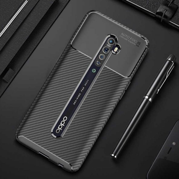 Oppo Reno 2 Kılıf  Evastore Negro Silikon - 2