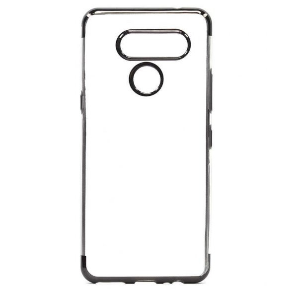 LG K50S Kılıf  Evastore Dört Köşeli Lazer Silikon - 2