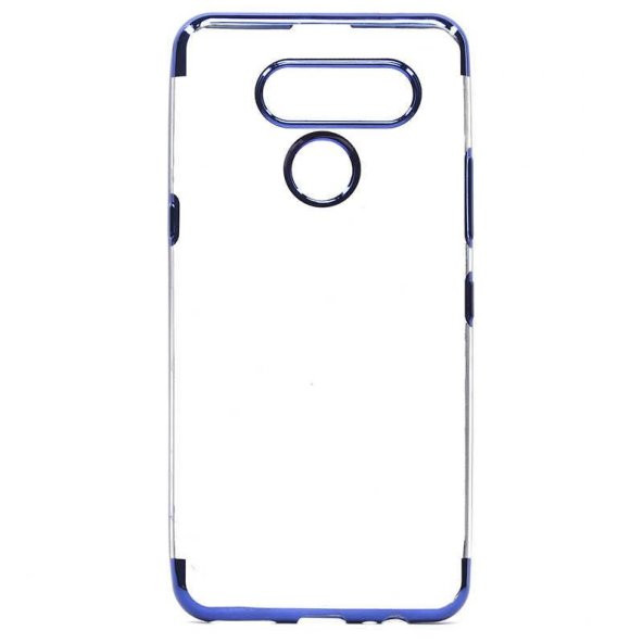 LG K50S Kılıf  Evastore Dört Köşeli Lazer Silikon - 3