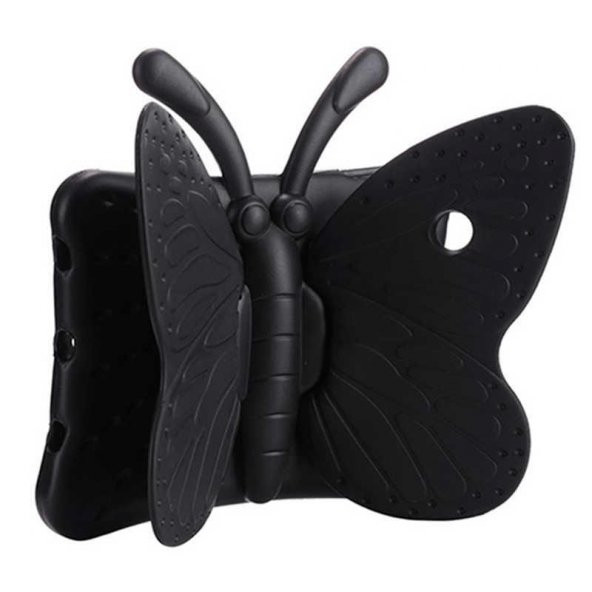 Apple iPad Mini 1 Butterfly Çocuklar İçin Kelebek Figür Standlı Tablet Kılıf - 2