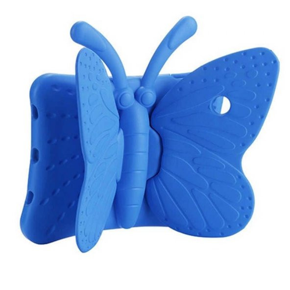 Apple iPad Mini 1 Butterfly Çocuklar İçin Kelebek Figür Standlı Tablet Kılıf - 4