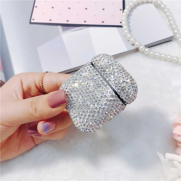 Apple Airpods Kılıf  Evastore Diamond Silikon - 6