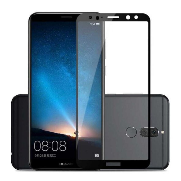Huawei Mate 10 Lite  Evastore Kenarları Kırılmaya Dayanıklı Cam Ekran Koruyucu - 2