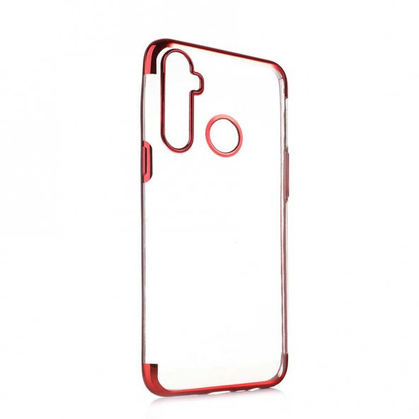 Realme 5İ Kılıf  Evastore Dört Köşeli Lazer Silikon - 6