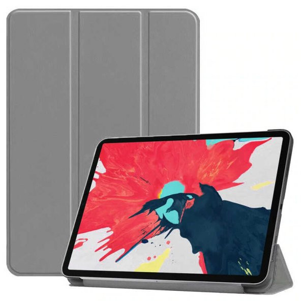 Apple iPad Pro 12.9  Evastore Smart Cover Standlı 1-1 Kılıf - 6