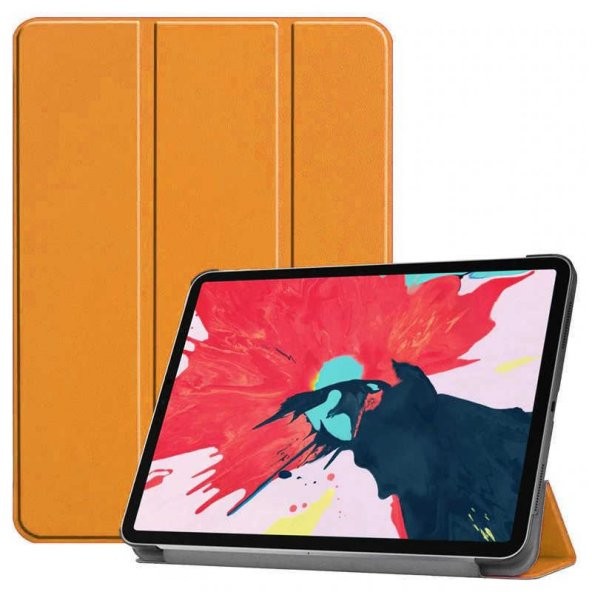 Apple iPad Pro 12.9 2020  Evastore Smart Cover Standlı 1-1 Kılıf - 5