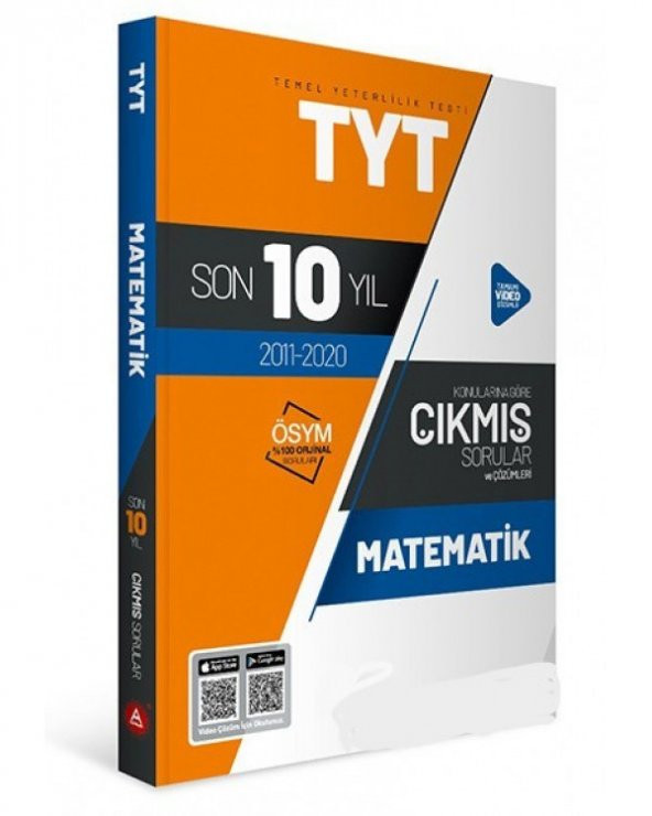 A Yayınları TYT Matematik Son Yıl Konularına Göre Çıkmış Sorular