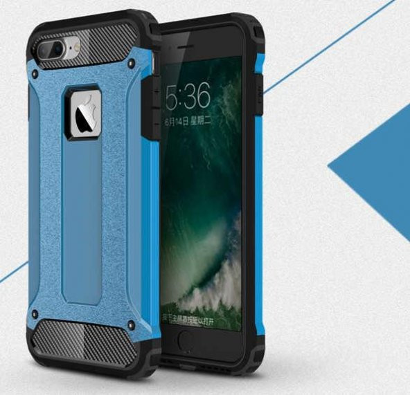 Apple iPhone 7 Plus Kılıf  Evastore Crash Silikon Kapak - 3