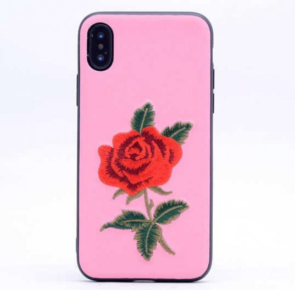 Apple iPhone X Kılıf  Evastore Rose Kapak