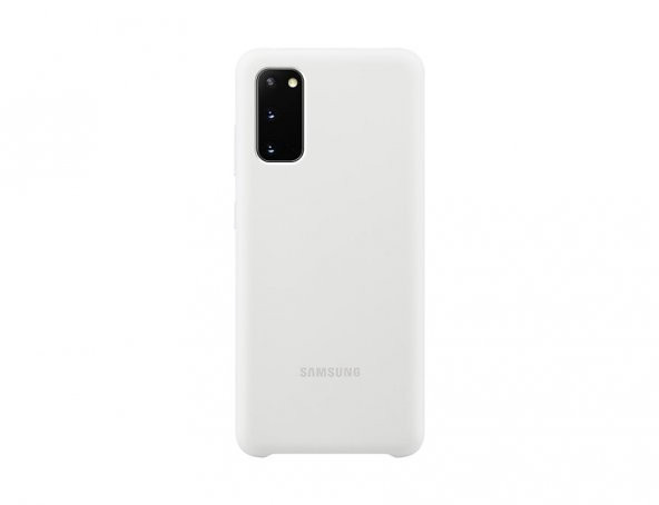 Samsung Galaxy S20 Silikon Kılıf -Beyaz EF-PG980TWEGWW