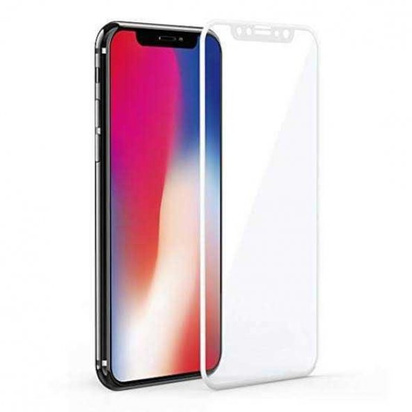 Apple iPhone X  Evastore Kenarları Kırılmaya Dayanıklı Cam Ekran Koruyucu