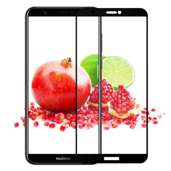 Huawei Y7 2018  Evastore Kenarları Kırılmaya Dayanıklı Cam Ekran Koruyucu