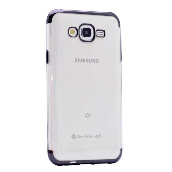 Galaxy J7 Core Kılıf  Evastore Dört Köşeli Lazer Silikon - 2