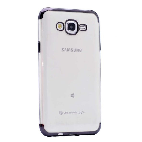 Galaxy J7 Core Kılıf  Evastore Dört Köşeli Lazer Silikon - 3