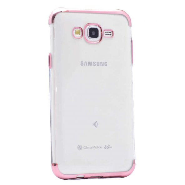 Galaxy J7 Core Kılıf  Evastore Dört Köşeli Lazer Silikon - 5