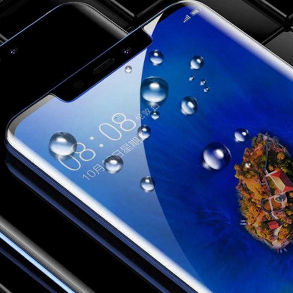 Huawei Mate 20 Lite  Evastore Kenarları Kırılmaya Dayanıklı Cam Ekran Koruyucu