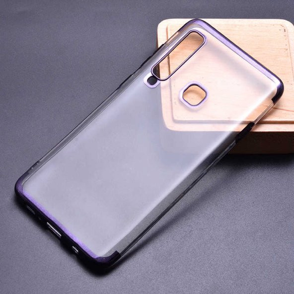 Galaxy A9 2018 Kılıf  Evastore Dört Köşeli Lazer Silikon - 3