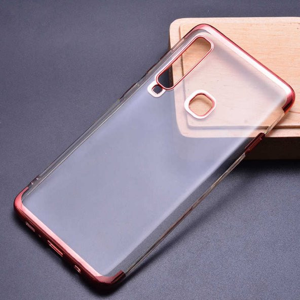 Galaxy A9 2018 Kılıf  Evastore Dört Köşeli Lazer Silikon - 4