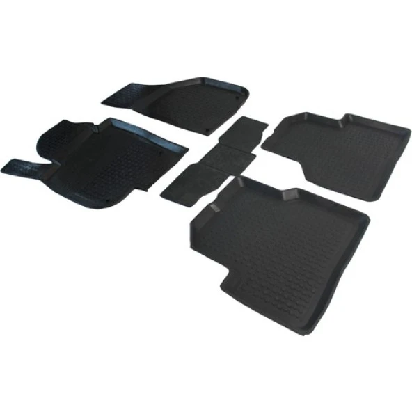 VW Jetta 2011-2017 Arası 4D Havuzlu Kauçuk Paspas Siyah