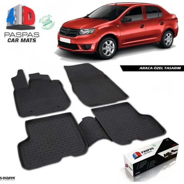 Dacia Logan 2 4D Havuzlu Paspas 2014 ve Üzeri A+Kalite