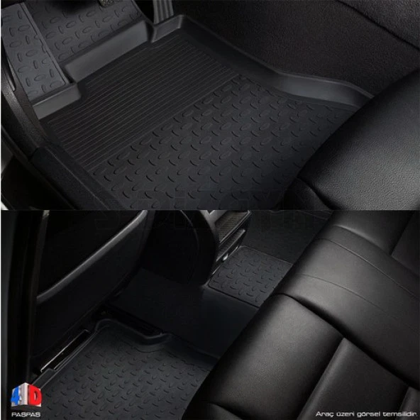 Citroen Nemo 4D Havuzlu Paspas Siyah A+Kalite - Resim 4