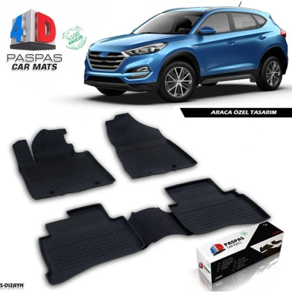 Hyundai Tucson 4D Havuzlu Paspas 2015 ve Üzeri A+Kalite - 2