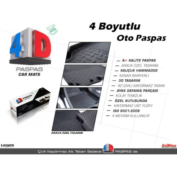 Hyundai Tucson 4D Havuzlu Paspas 2015 ve Üzeri A+Kalite - 3