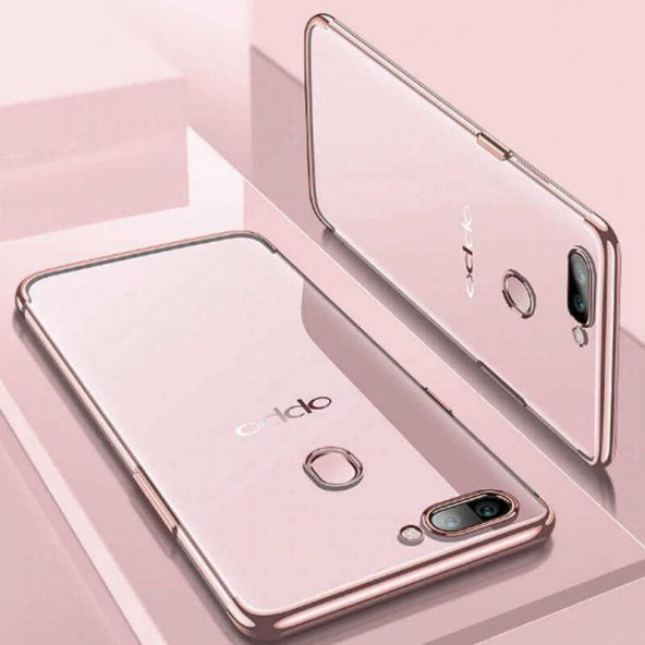 Oppo AX7 Kılıf  Evastore Dört Köşeli Lazer Silikon - 4