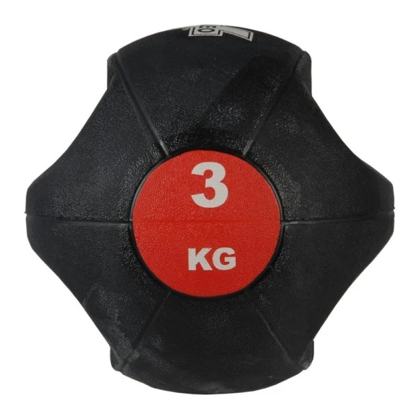 Valeo 3 Kg Kırmızı Çift Tutacaklı Sağlık Topu - 5