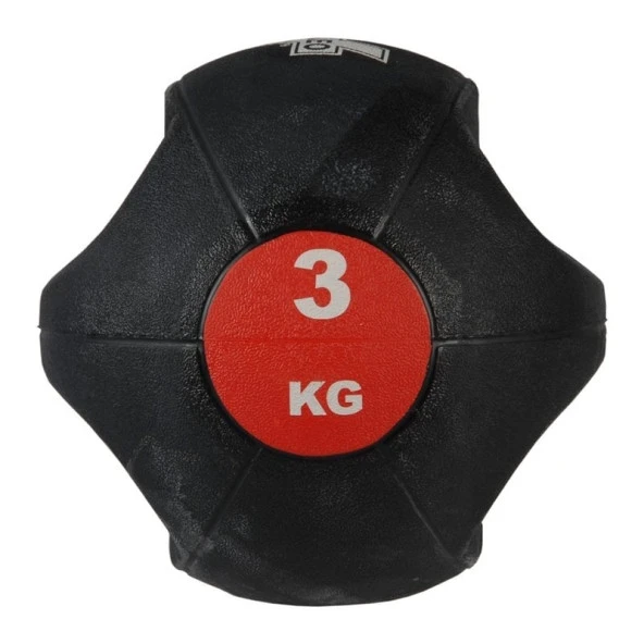 Valeo 3 Kg Kırmızı Çift Tutacaklı Sağlık Topu - 11