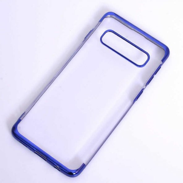 Galaxy S10 Kılıf  Evastore Dört Köşeli Lazer Silikon - 3
