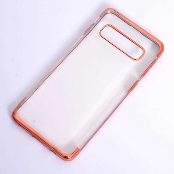 Galaxy S10 Plus Kılıf  Evastore Dört Köşeli Lazer Silikon - 5