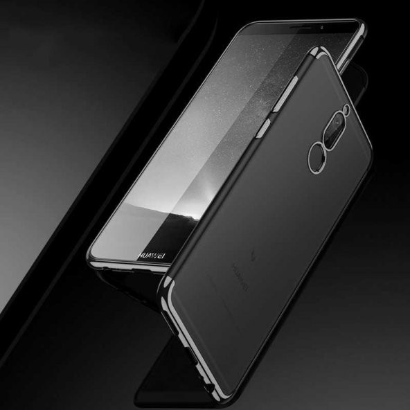 Huawei Mate 10 Lite Kılıf  Evastore Dört Köşeli Lazer Silikon