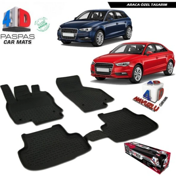 Audi A3 Hb Sd 4D Havuzlu Paspas 2012 ve Üzeri A+Plus