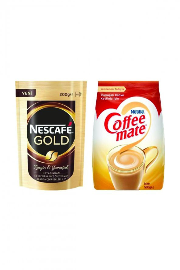 Nescafe Gold 200 Gr + Nestle Coffee Mate 500 Gr Fırsat Paketi
