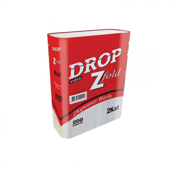 Drop Dispenser Z Katlı Kağıt Havlu 12 Adet - 200 Yaprak