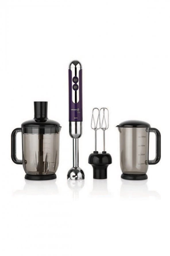 KORKMAZ A447-08 Korkmaz Mia Mega Lavanta/Krom Blender Set - 1