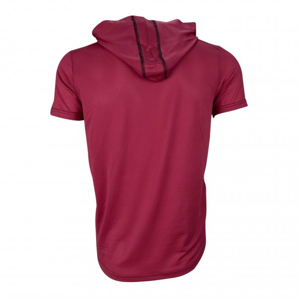 FİMERANG Basic Spor Kapşonlu T-Shirt - Neon Nar Çiçeği- - 2