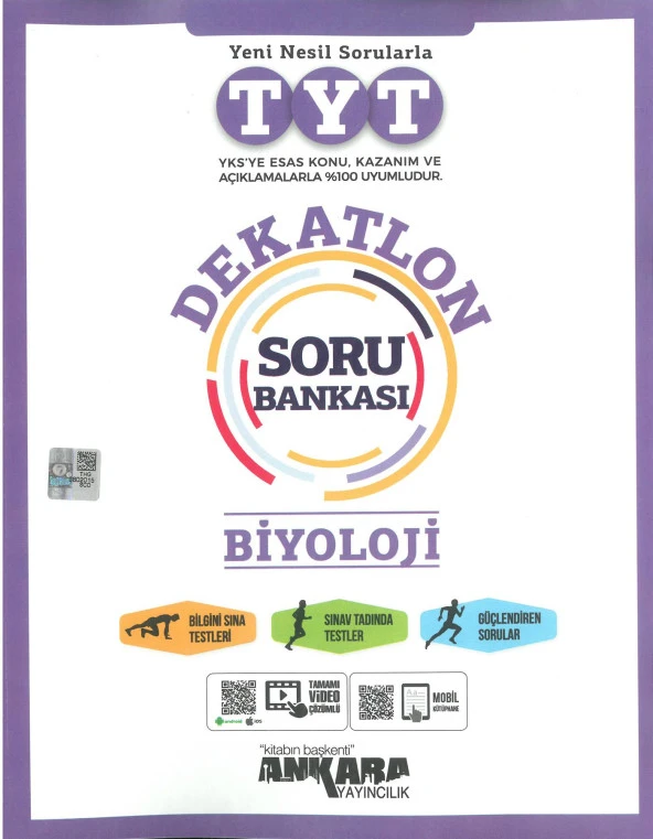 Ankara TYT Dekatlon Biyoloji Soru Bankası