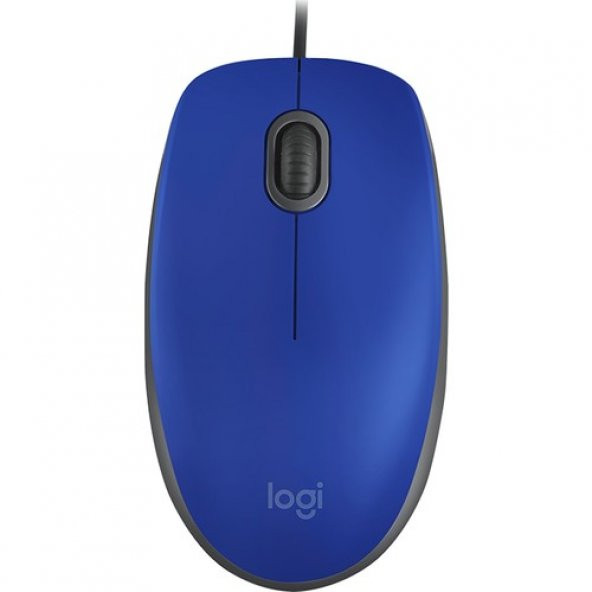 Logitech M110 Silent (Sessiz) Kablolu Optik USB Mouse - Mavi 910-005488