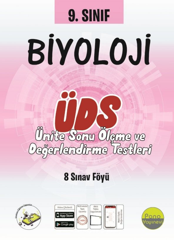 Pano 9. Sınıf Biyoloji Ünite Değerlendirme Sınavı (8 Sınav)