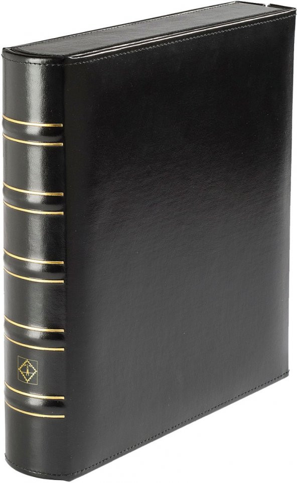 Leuchtturm OPTIMA Klasik BOX Klasör (250x55x275mm) (Pul, Madeni Para, Kağıt Para, Zarf, Efemera Koleksiyonlarınız için idealdir), Siyah Kapak - 3