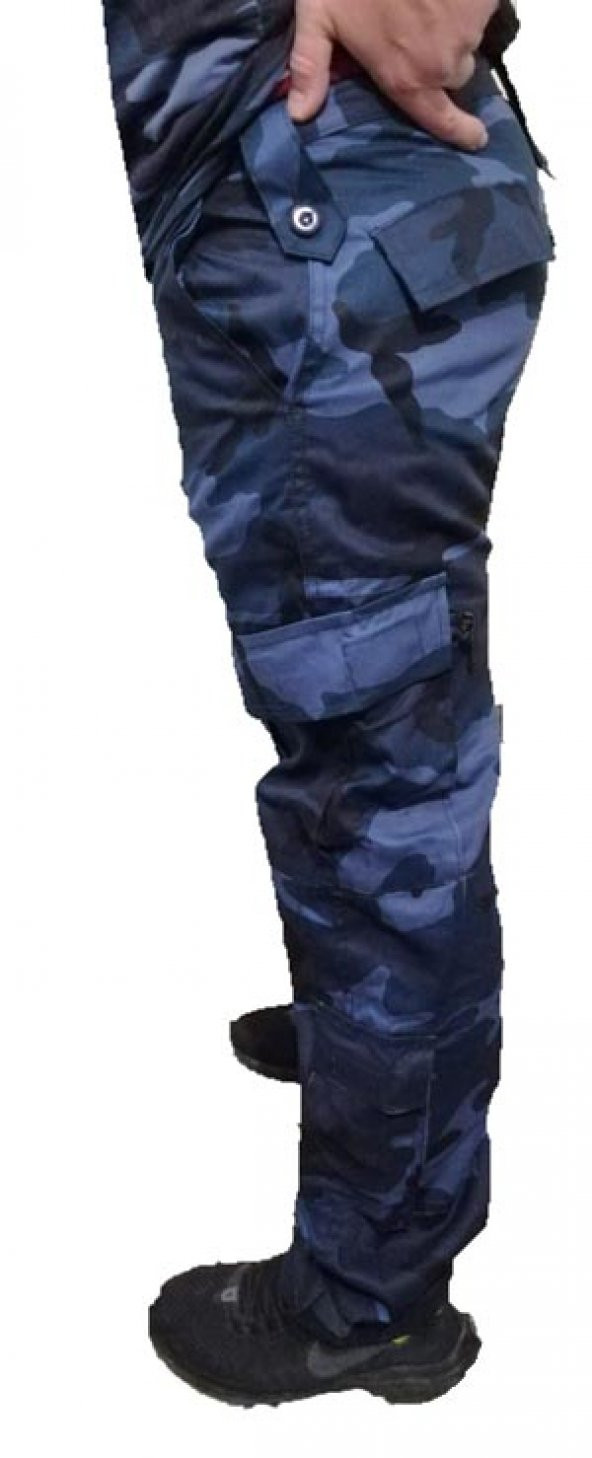 Mavi Kamuflaj Alt-Üst Kamuflaj Desenli Outdoor Askeri akım - 9