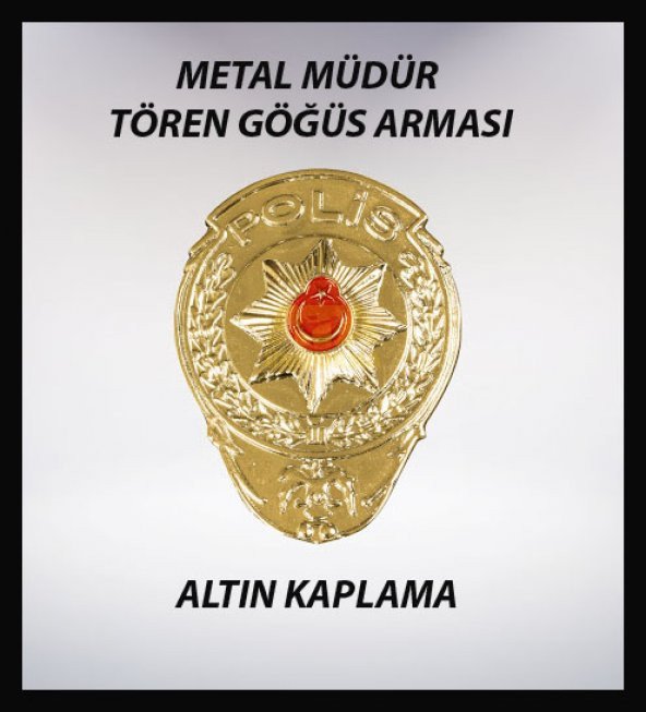 Metal Tören Müdür Göğüs Arması