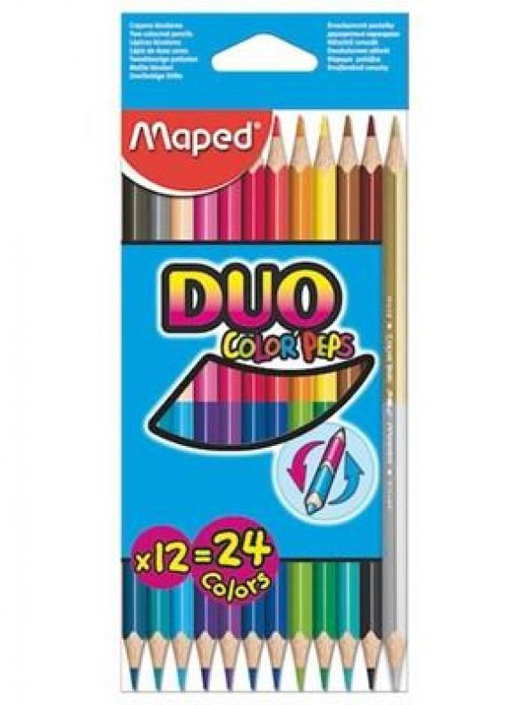 MAPED KURU BOYA DUO COLOR PEPS 24 RENK (829600) - 2