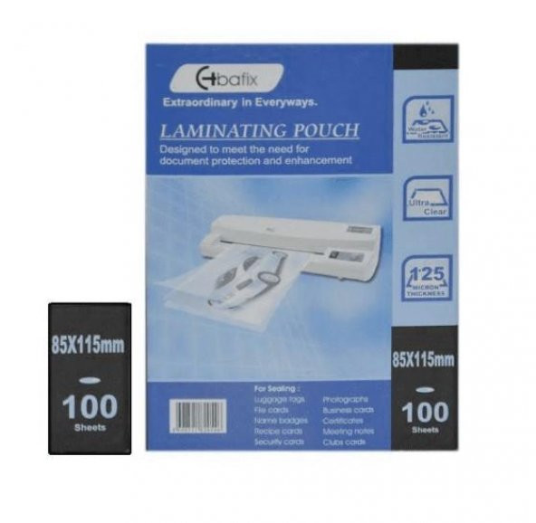 BAFIX LAMINASYON FILMI 85X115 125mc.100LU - 2