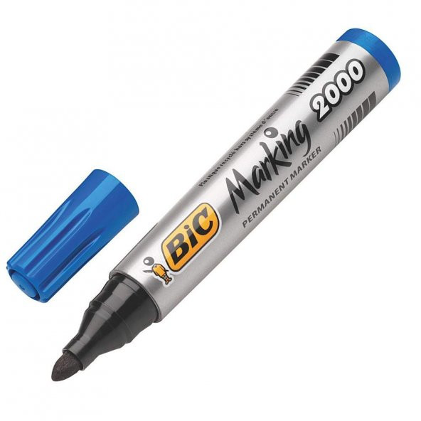 BIC PERMANENT MARKER 2000 MAVI TEKLI - Resim 2